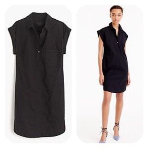 J Crew Black Shirtdress XXS NWT